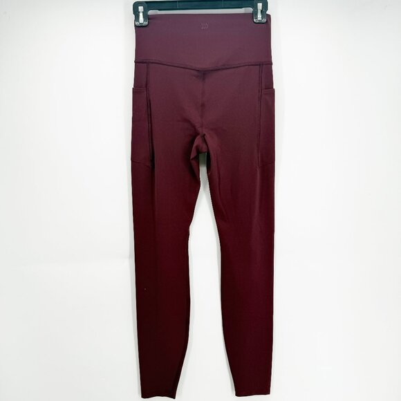 All In Motion brushed sculpt high-rise leggings in Garnet Red S - Picture 4 of 8